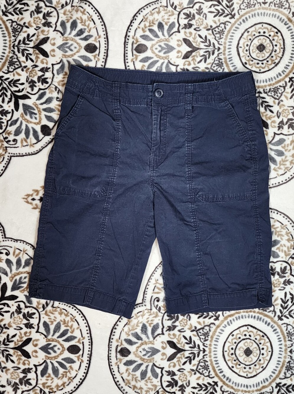 Chico's Women's Navy Cargo  Shorts